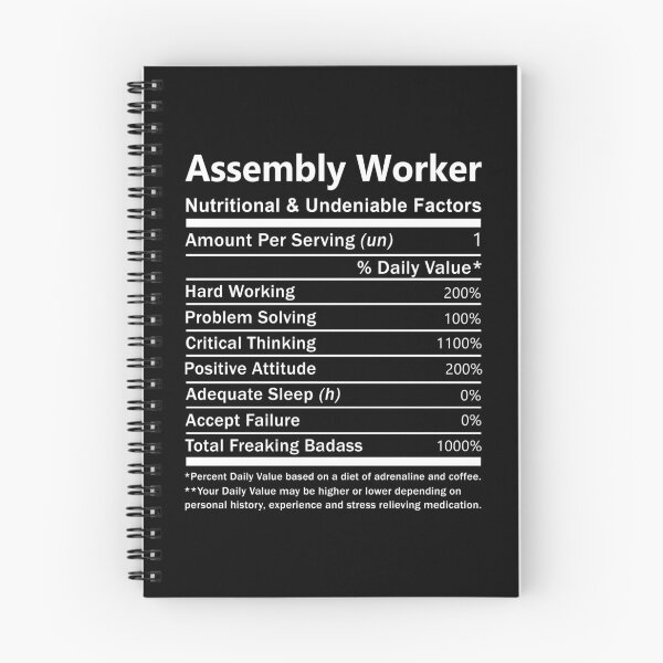 Item preview, Assembly Worker T Shirt - Nutritional And Undeniable Factors Gift Item Tee designed and sold by watkinsmat.
