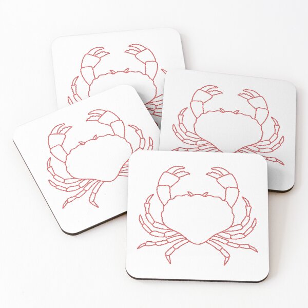 Item preview, Red cancer crab designed and sold by Wavytarot.