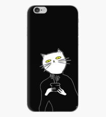 not aesthetic flower cat iPhone Case