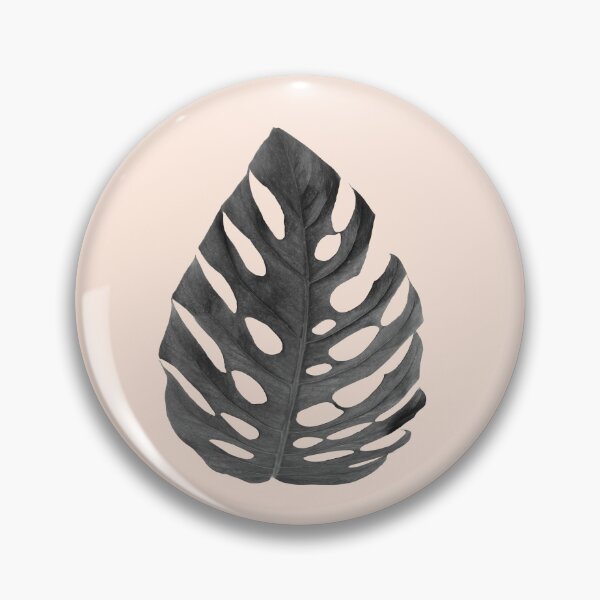 Item preview, Beige Nude Black Monstera Leaf Tropical designed and sold by Tropical Arts.