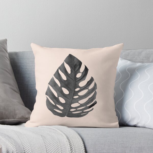 Item preview, Beige Nude Black Monstera Leaf Tropical designed and sold by Tropical Arts.