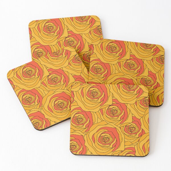 Item preview,  Crazy yellow roses in vibrant colors designed and sold by Claudia S. Design.