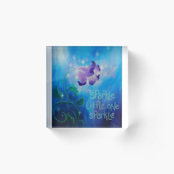Sparkle, Little One Acrylic Block