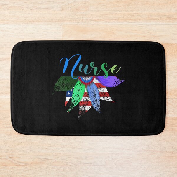 Item preview, American Flag Sunflower Nurse designed and sold by boyastore.