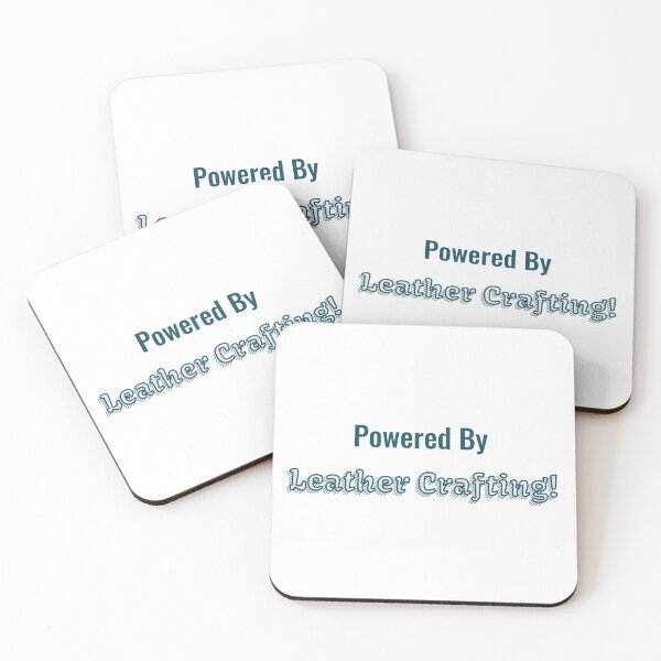 Item preview, Powered By Leather Crafting designed and sold by cooldesignsalot.