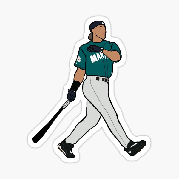 Aperçu de l'œuvre Ken Griffey Jr. Green créée et vendue par emilydraeger.