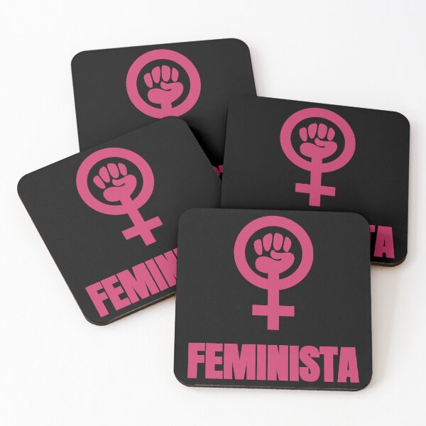 Item preview, Feminist and the symbol of feminism in pink designed and sold by joseartgel.