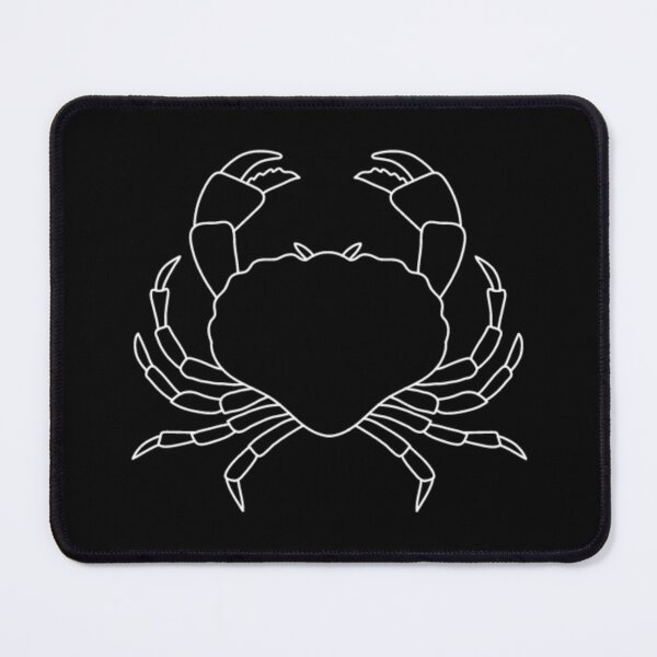 Item preview, White cancer crab designed and sold by Wavytarot.