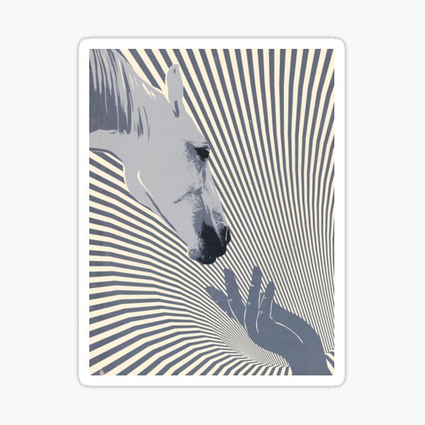 Poster of Illustrated Horse Sticker