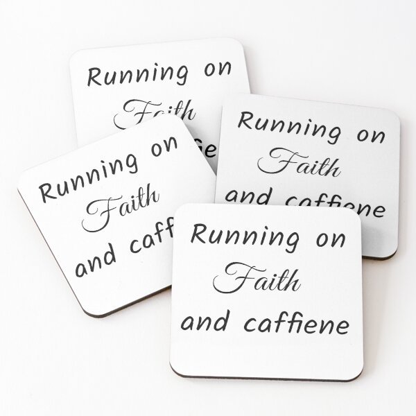 Item preview, Faith and Caffiene - black designed and sold by EternalSkye.