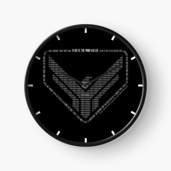 Item preview, DUNE 2022 - HOUSE ATREIDES - FEAR LITANY - WORD ART BADGE on black designed and sold by KoolDsigns-FLIX.