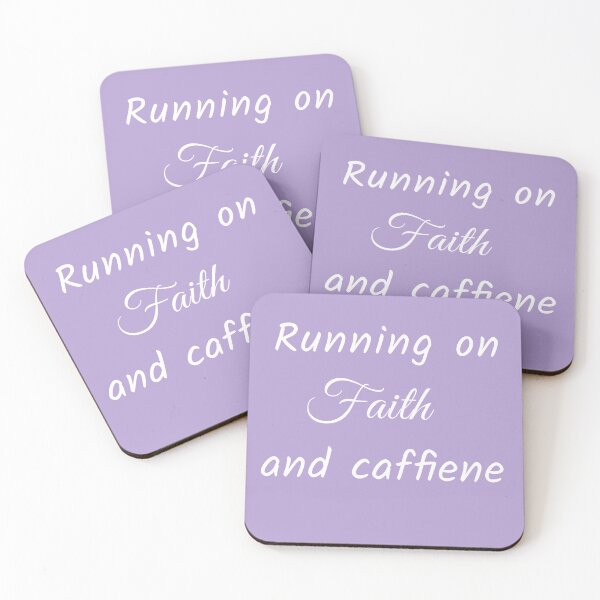 Item preview, Faith and caffeine- white designed and sold by EternalSkye.