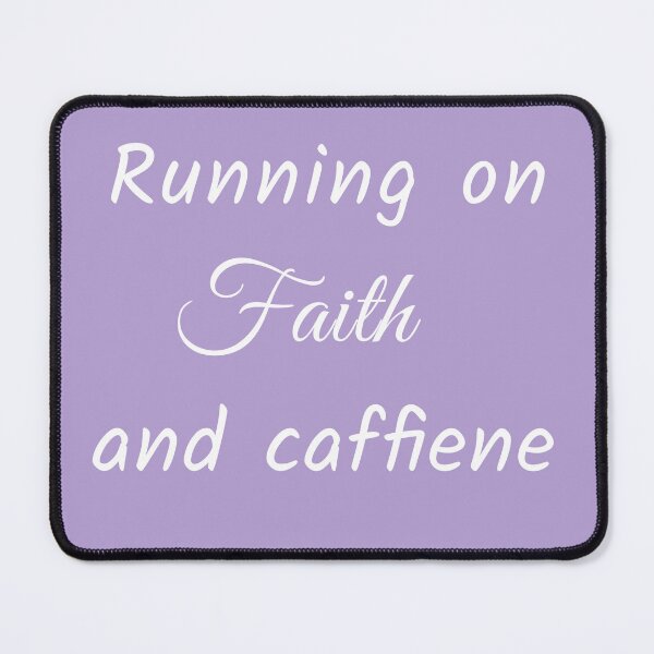 Item preview, Faith and caffeine- white designed and sold by EternalSkye.