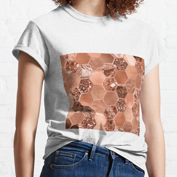Rose gold hexaglam blonde Classic T-Shirt