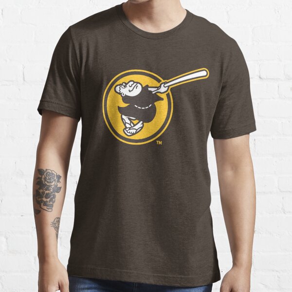Youth San Diego Padres Gray Distressed Logo T-Shirt