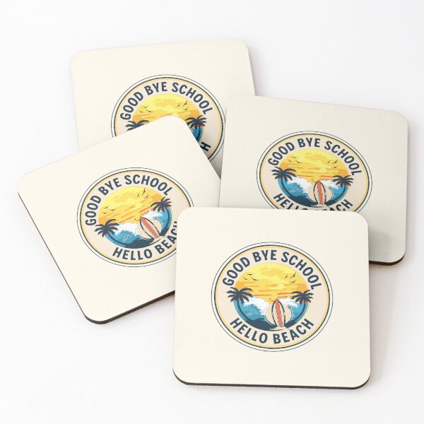 Item preview, Good Bye School Hello Beach Summer  designed and sold by JooArtPrints  ★★★★★.