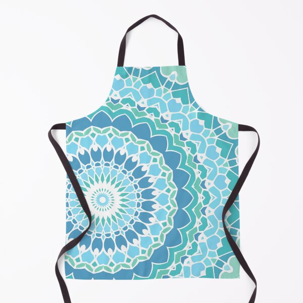 Item preview, Tranquility Green and Blue Mandala designed and sold by Kelly Dietrich Mandala & Fractal Art.