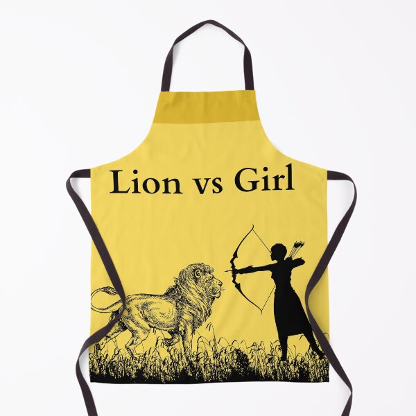Item preview, lion vs girl hunter designed and sold by APURU.