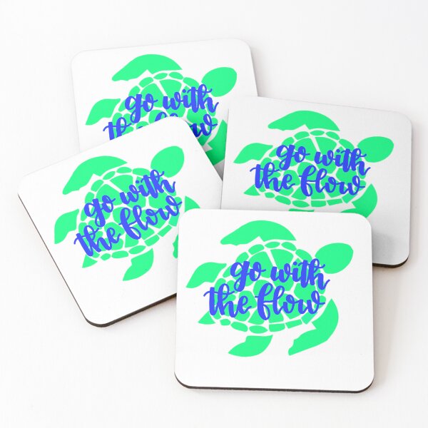 Item preview, Go With the Flow Calligraphy Turtle designed and sold by tbcalligraphy.