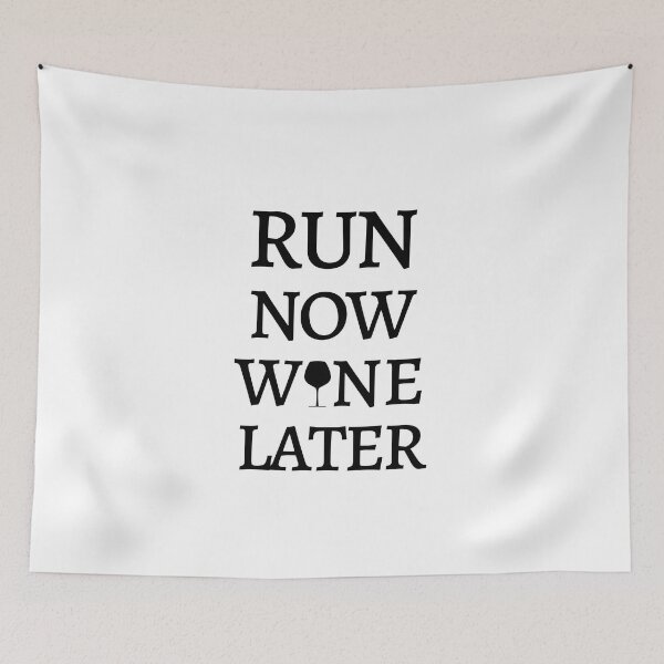 Item preview,  Run Now Wine Later- Funny Running designed and sold by RunPower.