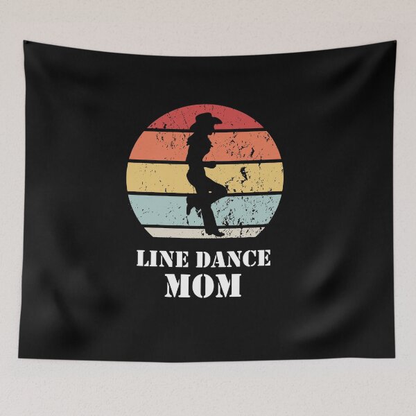 Item preview, Line Dance Mom Cowgirl Retro Vintage designed and sold by theshirtinator.