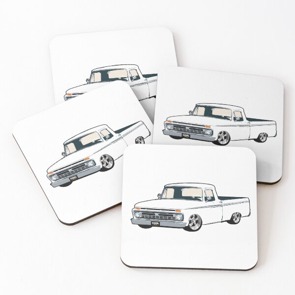 Item preview, White 60s F Truck Lowered designed and sold by CoolRide.