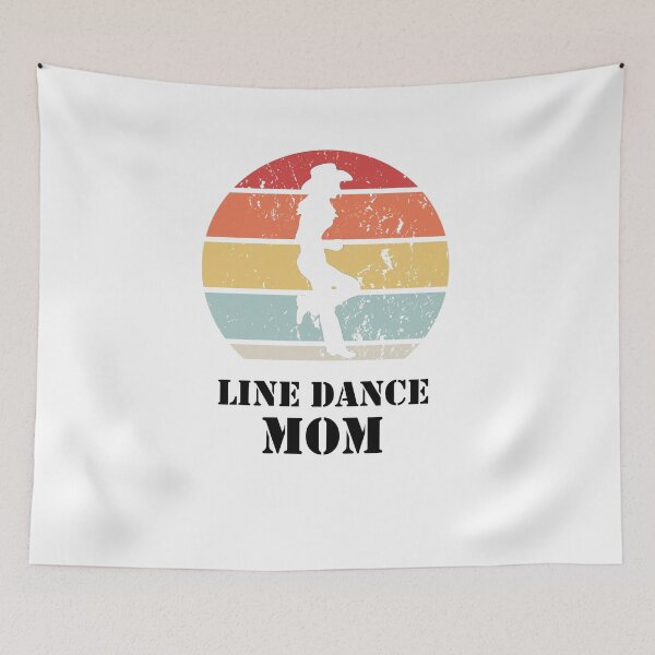 Item preview, Line Dance Mom Cowgirl Retro Vintage designed and sold by theshirtinator.