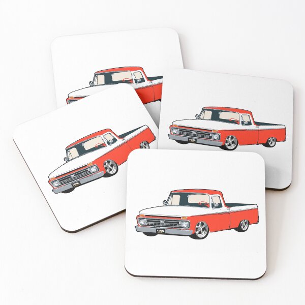 Item preview, Orange & White 60s F Truck Lowered designed and sold by CoolRide.