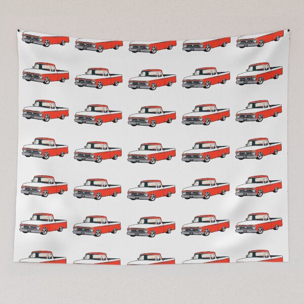 Item preview, Orange & White 60s F Truck Lowered designed and sold by CoolRide.