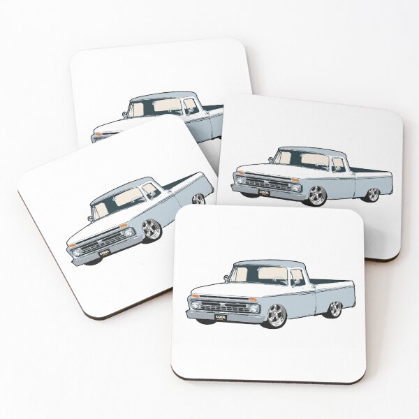 Item preview, Grey & White 60s F Truck Lowered designed and sold by CoolRide.