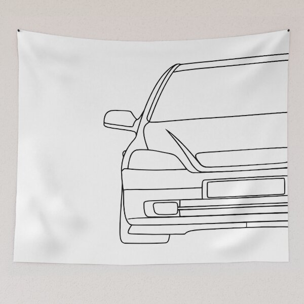 Item preview, Opel Vauxhal Holden Astra G 1998-2009 black lines designed and sold by EdimDesign.