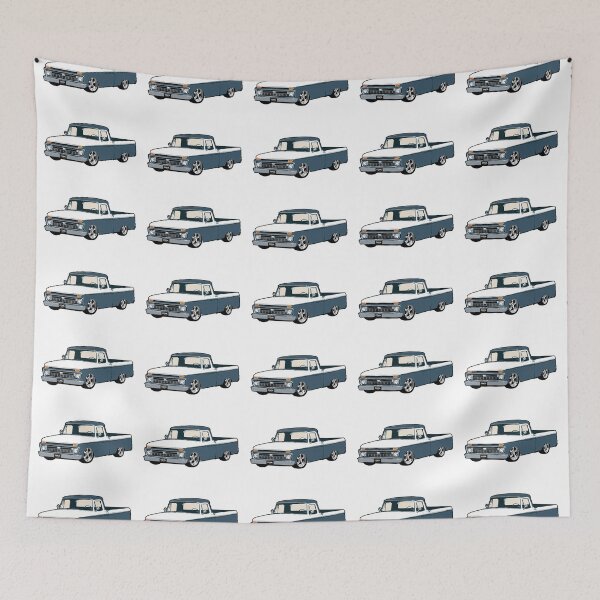 Item preview, Deep Blue & White 60s F Truck Lowered designed and sold by CoolRide.