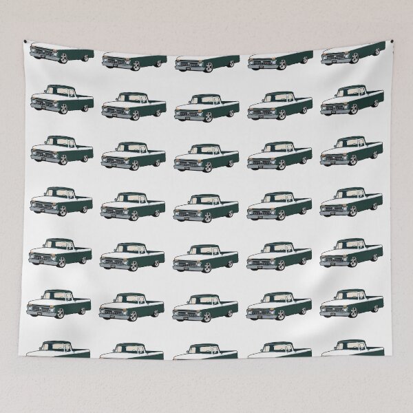 Item preview, Green & White 60s F Truck Lowered designed and sold by CoolRide.