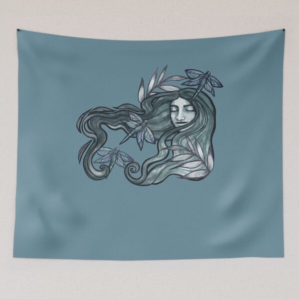 Item preview, Dragonflies nature goddess designed and sold by FrictionMaxxing.