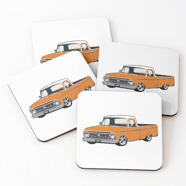 Item preview, Yellow 60s F Truck Lowered designed and sold by CoolRide.