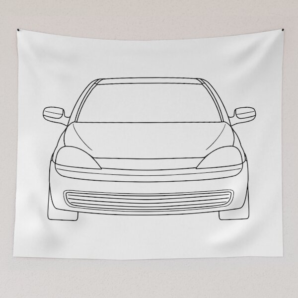 Item preview, Opel Vauxhall Corsa C Holden Barina 2000-2003 black lines designed and sold by EdimDesign.