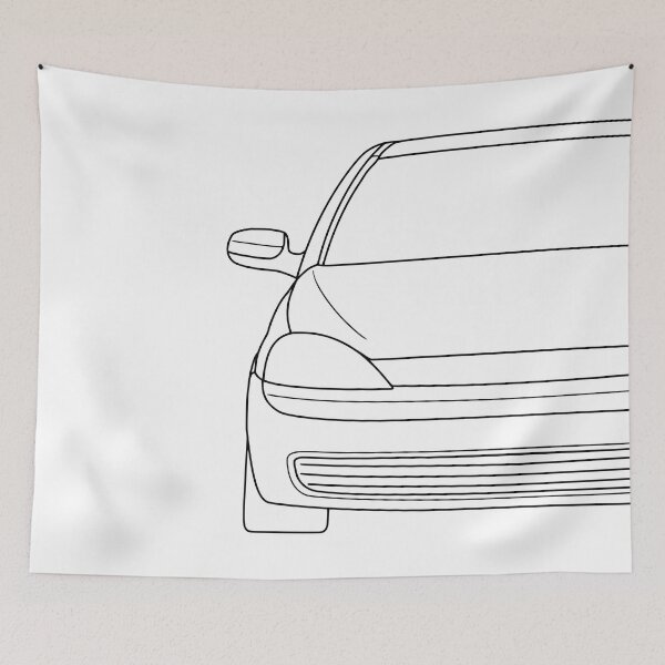 Item preview, Opel Vauxhall Corsa C Holden Barina 2000-2003 black lines designed and sold by EdimDesign.