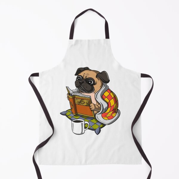 Artikelvorschau, Mops Hund liest ein Buch entworfen und verkauft von underheaven.
