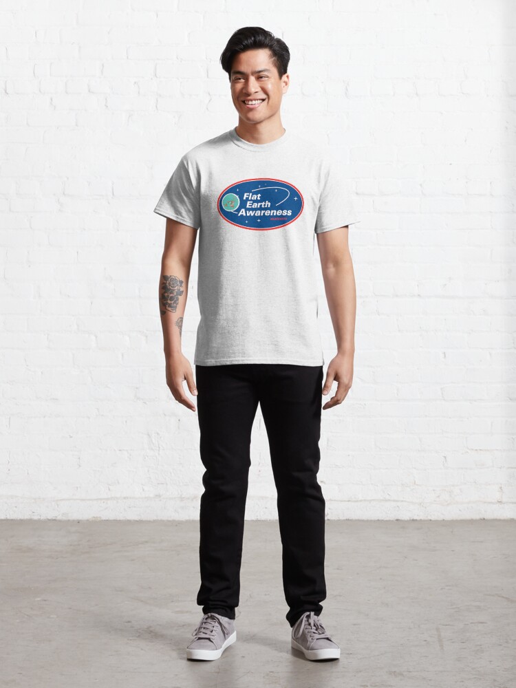 Alternate view of Flat Earth Awareness Classic T-Shirt