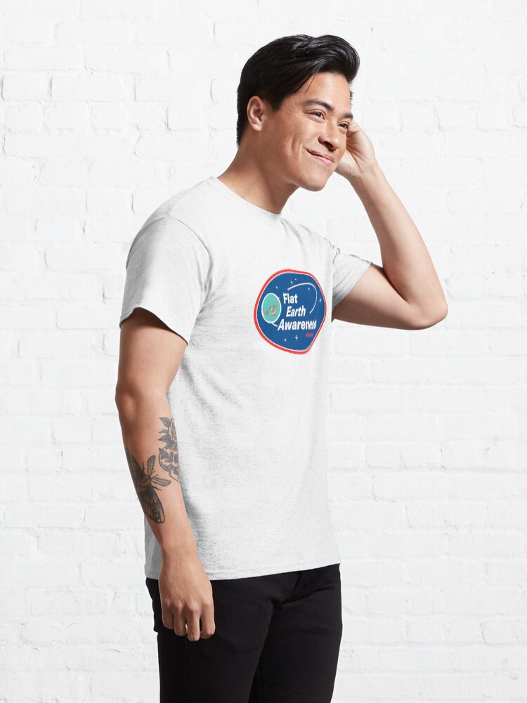 Alternate view of Flat Earth Awareness Classic T-Shirt