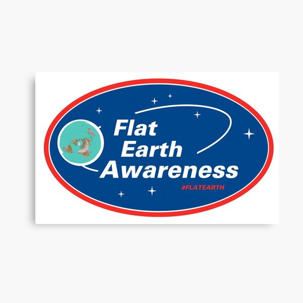 Flat Earth Awareness Canvas Print