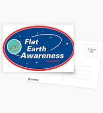 Flat Earth Awareness Postcards