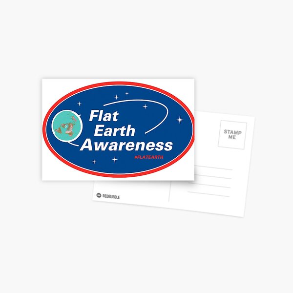 Flat Earth Awareness Postcard