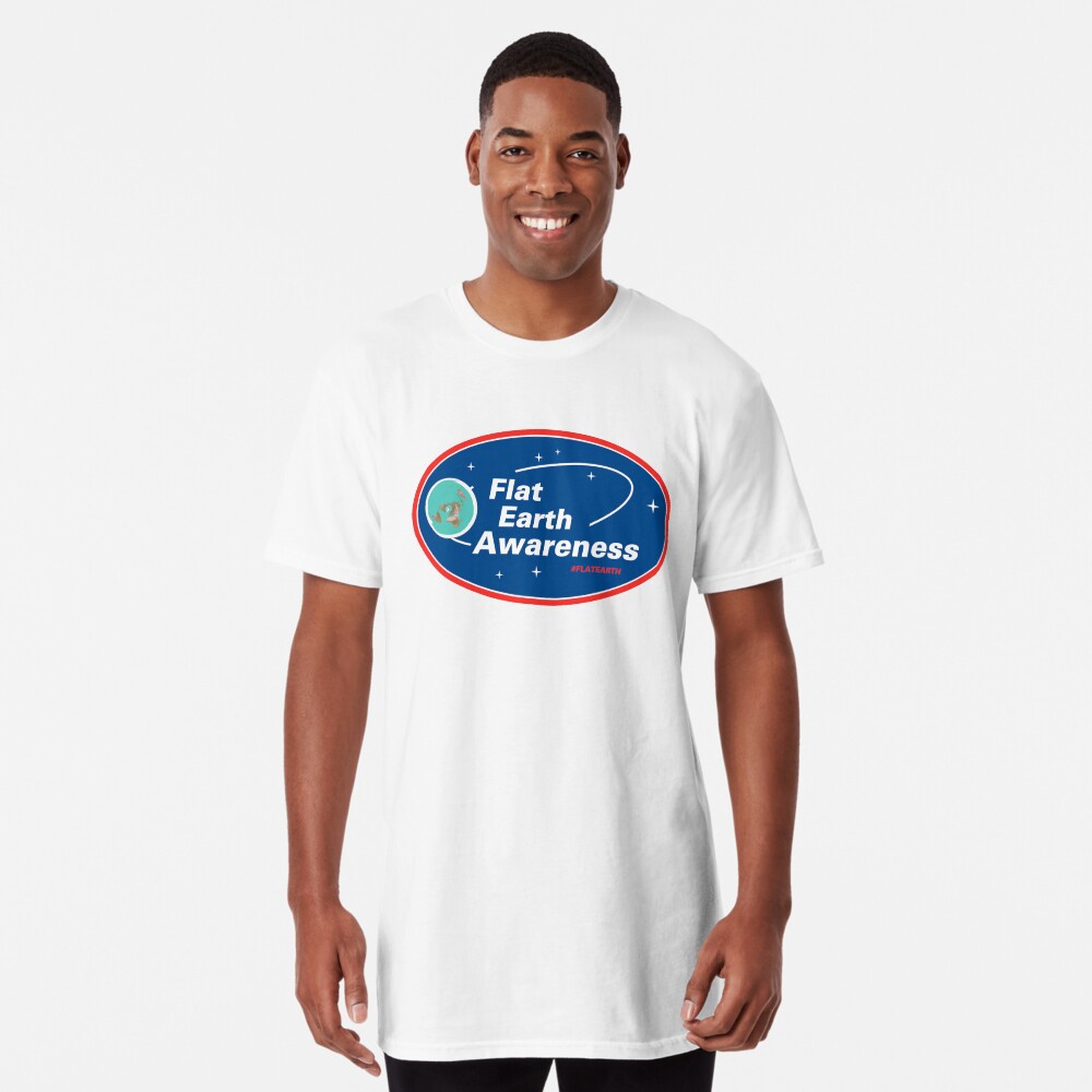 Item preview, Long T-Shirt designed and sold by flatearth1111.