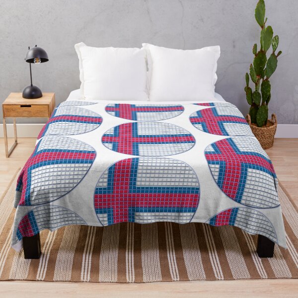 Item preview, Faroe-Islands Flag Rounded - Squares Pixel  designed and sold by MoonElite.