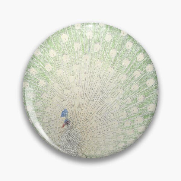 Item preview, Peacock Japanese Woodblock Print designed and sold by Vintage Wall Art.