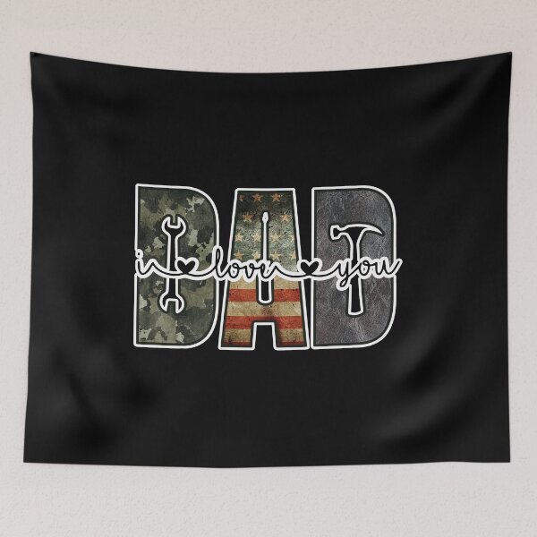 Item preview, Retro American Dad Handyman I Love You Fathers Day Gift for Dad designed and sold by WanderTravels.