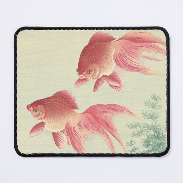 Item preview, Goldfish - Japanese Blockprint Vintage Art designed and sold by Vintage Wall Art.