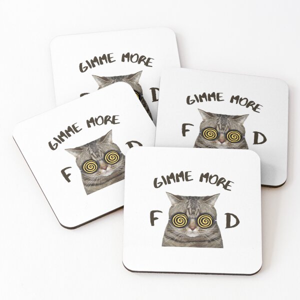 Item preview, Gimme more Food Cat, Cat Hypnotized to Eat More designed and sold by AlfabetDesign.