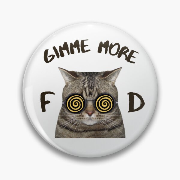 Item preview, Gimme more Food Cat, Cat Hypnotized to Eat More designed and sold by AlfabetDesign.